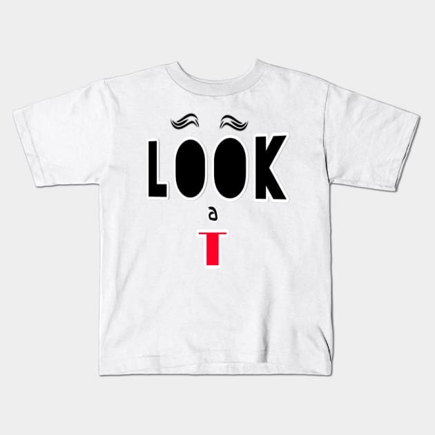 LOOK AT ME Kids T-Shirt by kuvarpatil